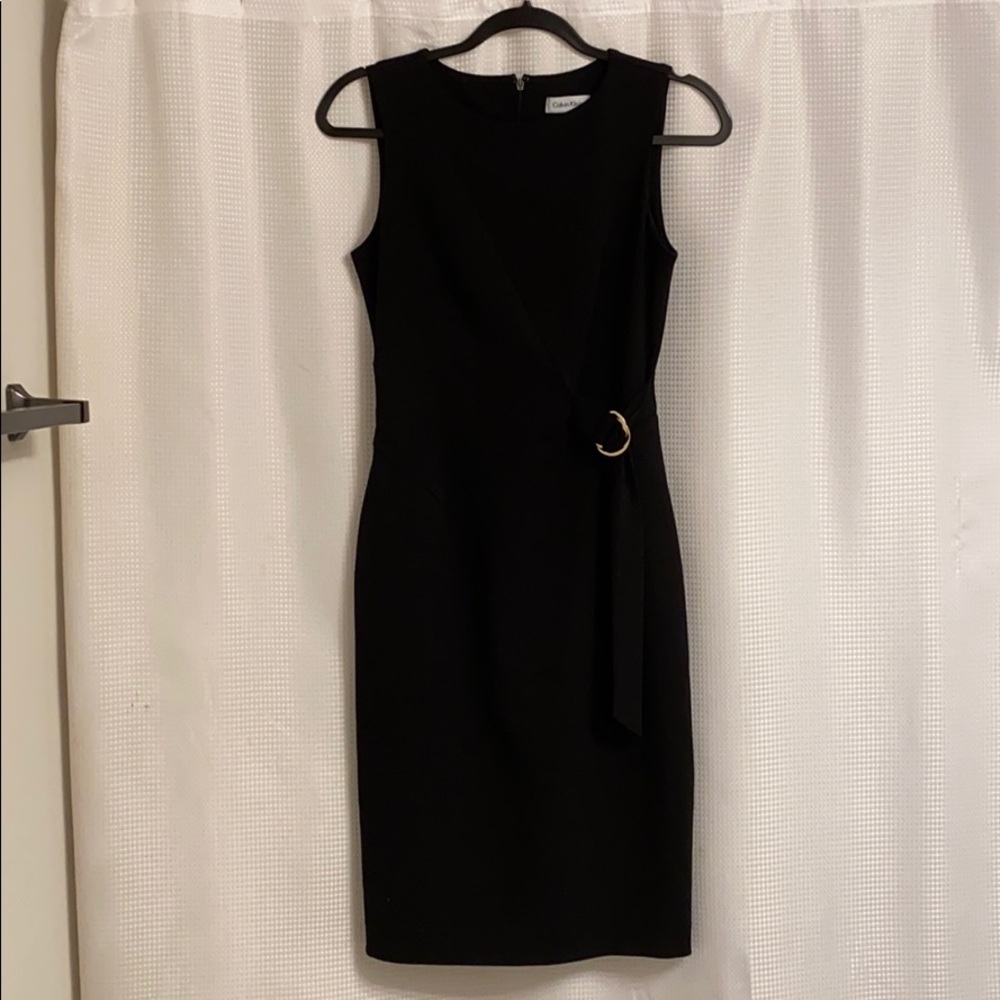All black Calvin Klein dress